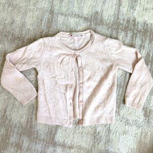 Bonpoint heart pointelle cashmere cardigan